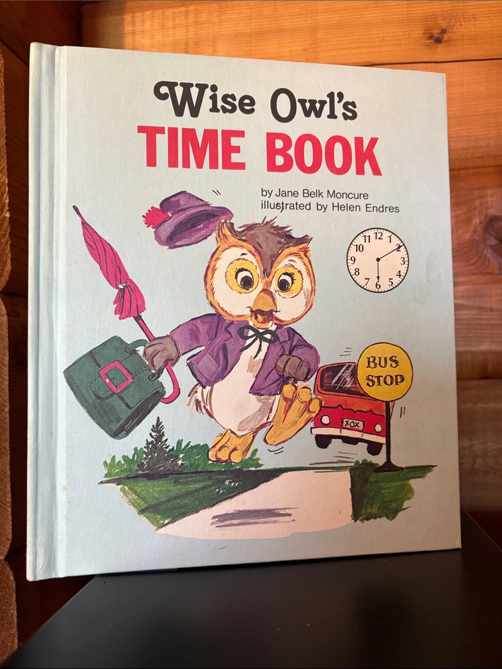 1982 Wise Owl's Time Book by Jane Belk Moncure | Childrens Press